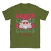 Merry Christmas Santa Clause is Calling Ringing in Holidays Men T Shirts  Fun Tee Shirt Short Sleeve Crew Neck T-Shirt Clothing