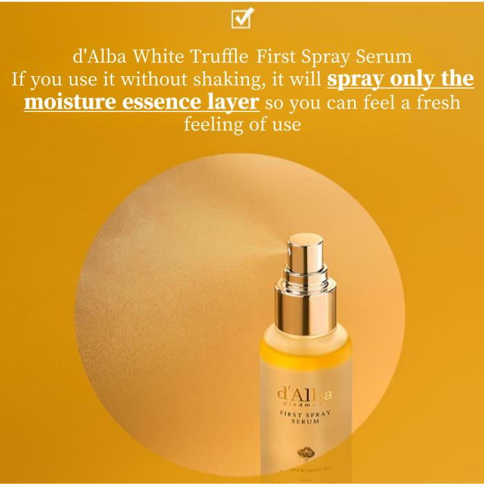 d'Alba Сыворотка-спрей First Spray с белым трюфелем 100мл