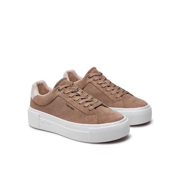 Кроссовки Calvin Klein Flatform Cup Lace Up W/Ml HW0HW02282 коричневый