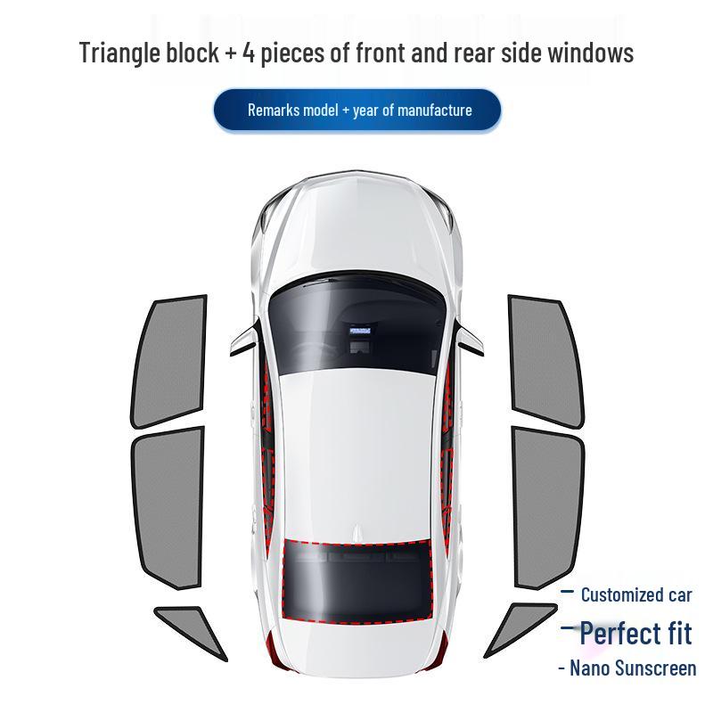 AION V T-Rex Car Window Magnetic Sunshade: UV Protection, Heat Insulation, Side Window Mesh