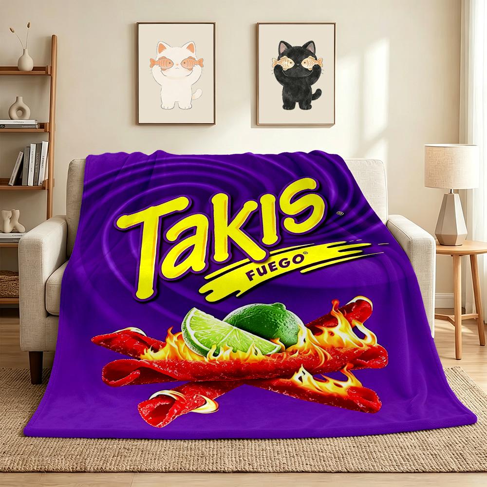 Takis Fuego Flannel Blanket Throw Blanket Soft Warm Sofa Bed Camping home Decor Unique Christmas Gift C926314