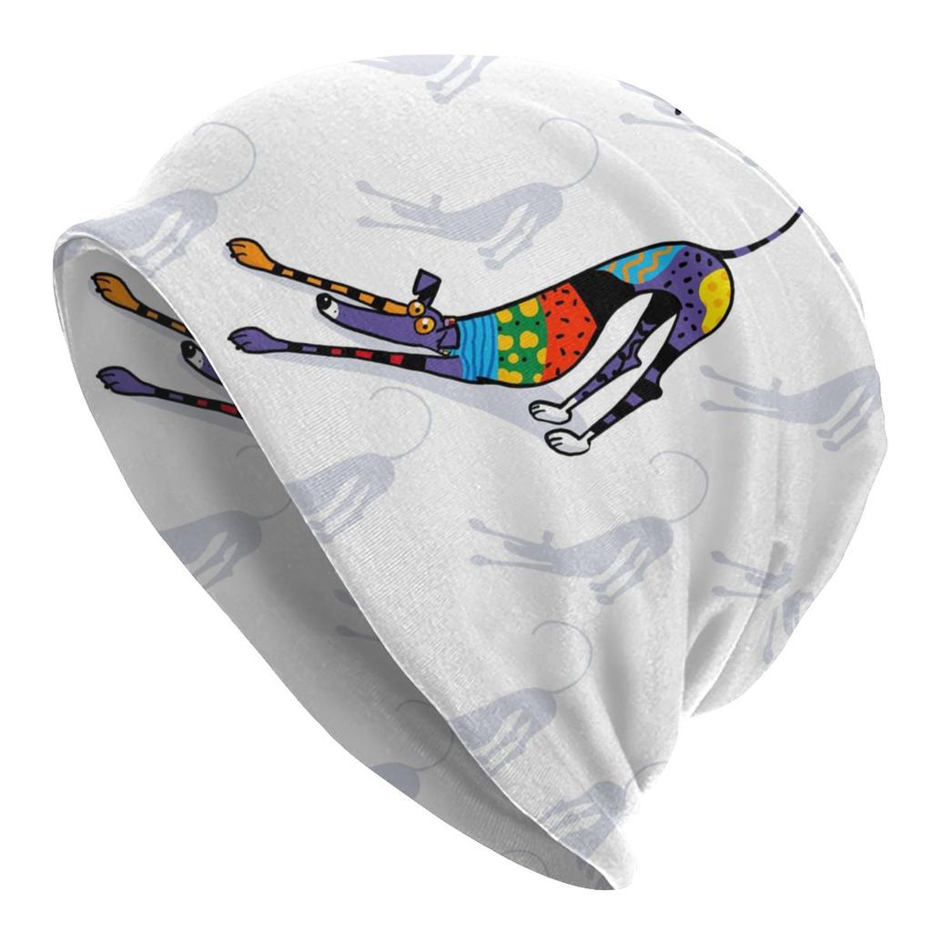 Greyhound On William Morris Marigolds Slouchy Beanie Hats Whippet Sihthound Dog Art Knitted Skullies Beanies Cap for Outdoor Ski