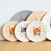 Non-Slip Coaster Anti-scalding Cup Mat Cute Woven Cotton Placemat  Table Decoration