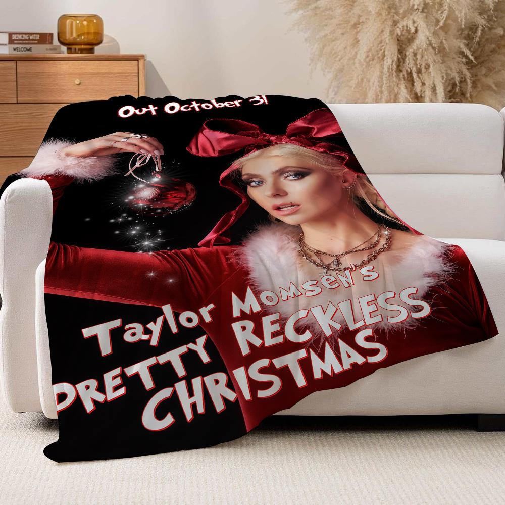 American singer  Taylor Momsen Blanket For Sofa Office Bed Plane Travel Sleep Read Relax Camping Soft And Warm