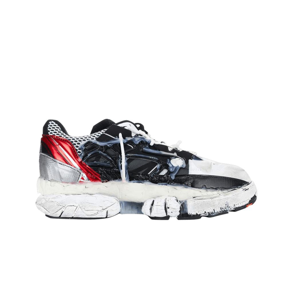 Maison Margiela Fusion Low Top Sneakers Black White Red