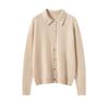 Women's 100% Cashmere Polo Neck Sweater - Versatile Autumn/Winter Knitwear Cardigan Blouse