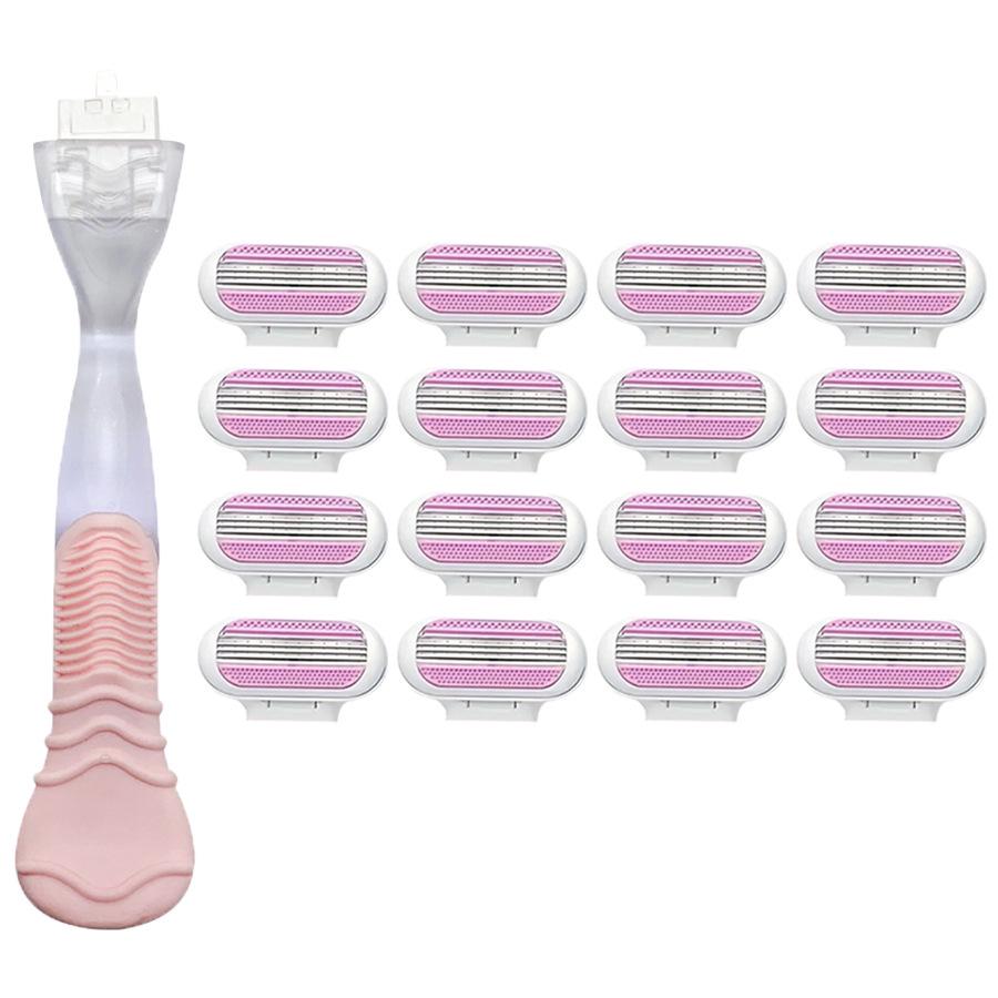 Женская бритва с тремя лезвиями и сменной головкой