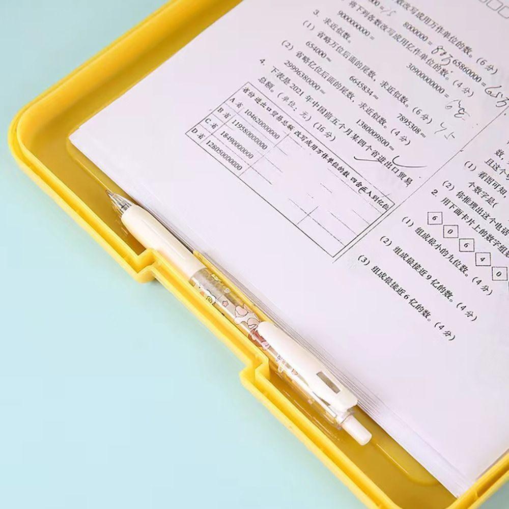Dual-use File Box 2-in-1 Writing Pad High Quality Memo Clip Board Students