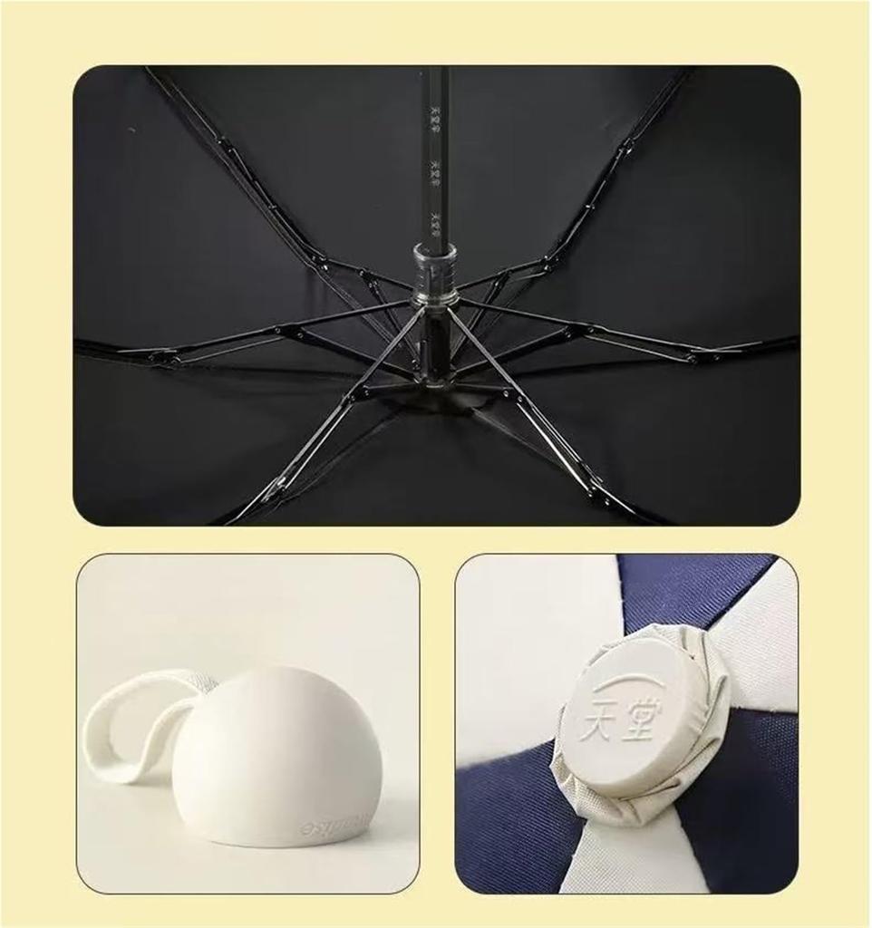 Кролик Миффи Складной УФ Шесть Спиц Супер УФ Подходит для Дождя или Идеально для Дождливой Популярный Зонт, Защита, UPF50+, Управление в Одно Касание, Спицы,