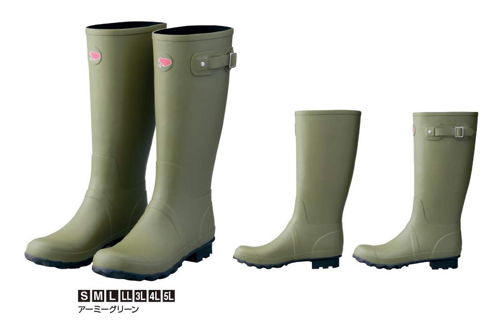 Gamakatsu Rain Boots GM4529 Army Green 4L