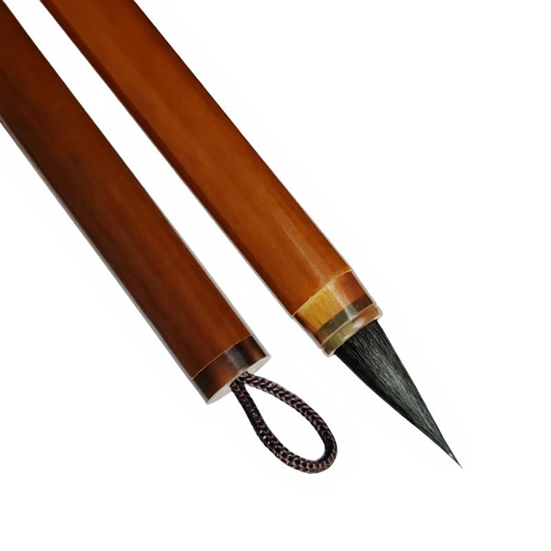 Черный Наконечник Фиолетовая Кисть Малая Кисть для Каллиграфии Профессиональная Малая Кисть для Каллиграфии Тонкий Золотой Корпус Рабочая Кисть Набор Кистей для Прорисовки Линий