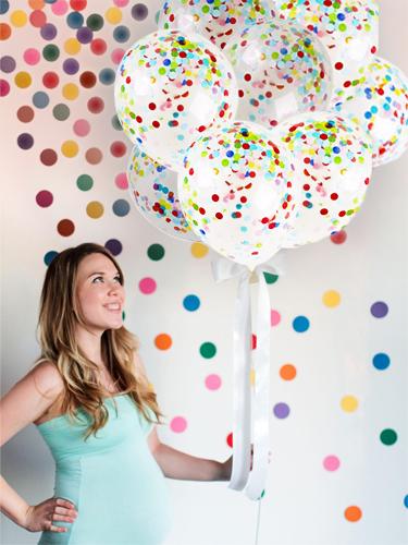 Balony Krystal Z Kolorowym Konfetti, 5 Szt.