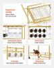 Bar Cart, 3 Tiers Home Kitchen Serving Carts, Modern Rolling Utility Station on Wheels, Drink Beverage Trolley with Tempered Glass Shelves, Wine Rack,