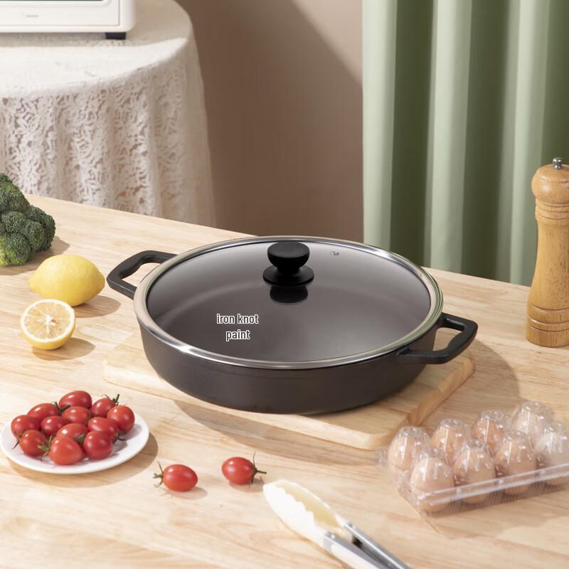 Telssida Non-Stick Cast Iron Griddle Pan