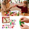 Stress Relief Squeeze Toys Christmas Advent Calendar 2026, 24 Days Mini Slow Rising Fidget Countdown Calendar, Sensory for Adults Kids Fun Activity
