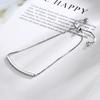 925 Sterling Silver Simple Charm Bracelet &Bangle for Women Girls Party Jewelry Sl323