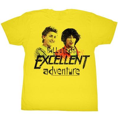 Bill and Ted Dudes Yellow Adult T-Shirt