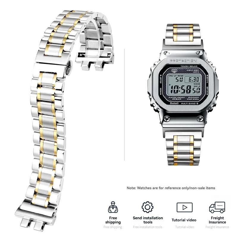 Модифицированные цельнометаллические часы из нержавеющей стали для Casio 35-й anniversary G-SHOCK, серия GMW-B5000, аксессуары