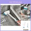 Hard Bathroom Bristle Floor Brush With Foldable Long Handle For Cleaning Tile