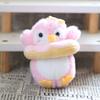 Doll Pendant Keychain Penguin Design Bright Colors Keyring Pendant Easy To Find Keys Fine Sewn Keychain Charm