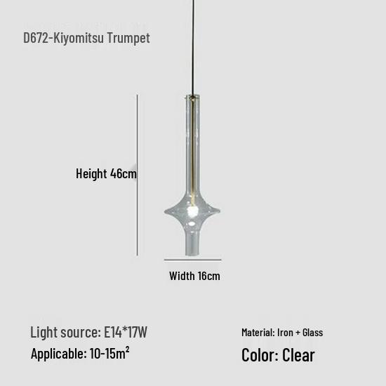 Итальянский дизайнерский подвесной светильник PENTA для столовой и баров - Художественное стекло и бамбук