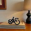 Minimalistic Bicycle Sculpture Abstract Wire Frame Road Mountain Bike Silhouette Statue Figurine Desktop Decoration Ornament Cyclist Present