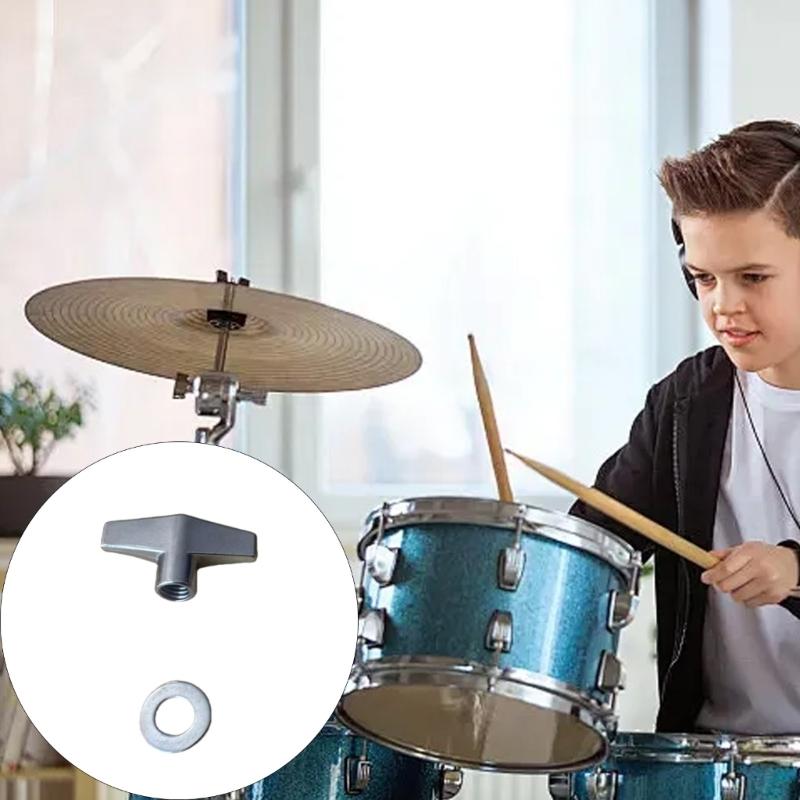 Alloy Solid Butterfly Drum Nut Knob for Secure Locking Quick Installation Standard Compatibility 6mm 8mm Drum Hardware