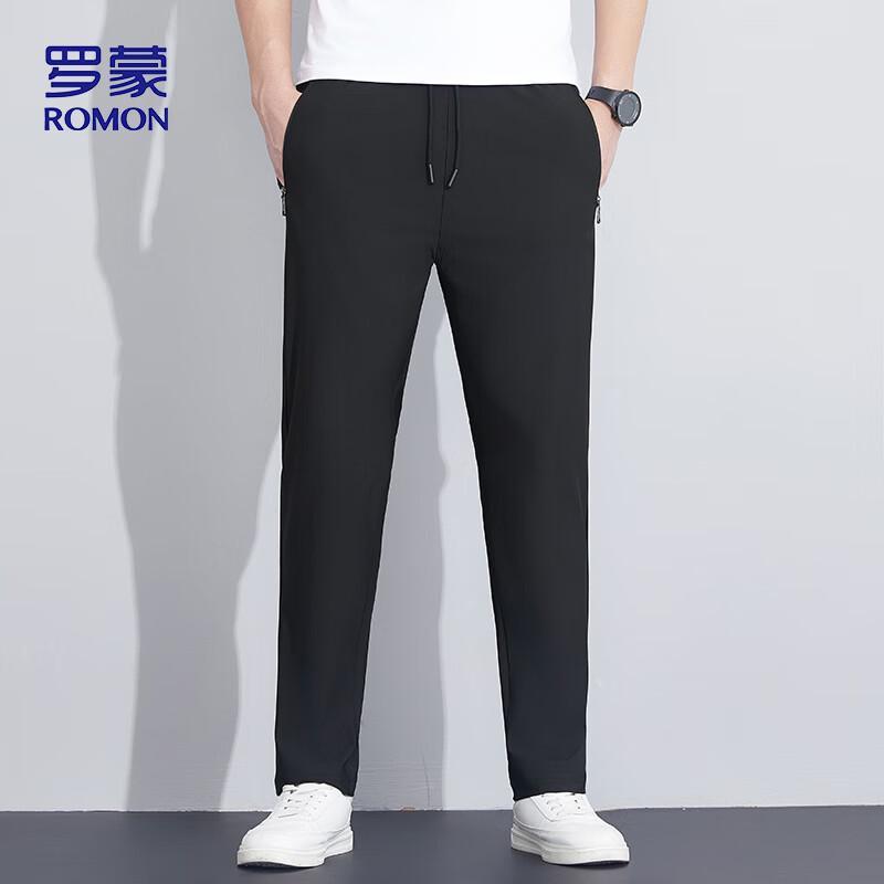 ROMON Men's Ice Silk Casual Long Pants KZ0206