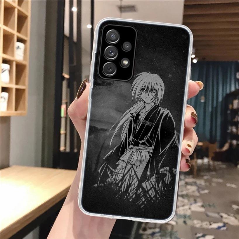 Аниме Rurouni Kenshin Мягкий чехол для телефона для Samsung Galaxy A52 A42 A32 A12 A22 A51 A50S A30S A20S A10S A71 A41 A31 A21S A40 A20E A