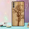 Дерево Цветок Бамбук Деревянный Чехол Для Samsung Galaxy S24 S21 S22 S23 Ultra Plus S20 FE S8 S9 S10 Note 10 20 Ultra Обложка
