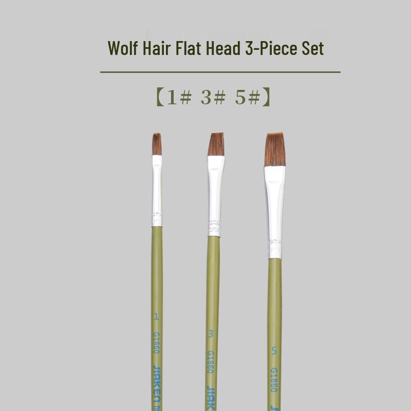 Специальный набор кистей для студентов художественных вузов Gaken: Масло из волчьей шерсти, Гуашь, Акварель, Кисти для акриловой краски