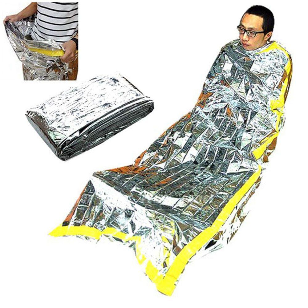 Походный спасательный круг для выживания, средство защиты от солнца, теплое одеяло для экстренной помощи на открытом воздухе, спальный мешок