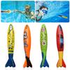 Kids Summer Shark Rocket Throwing Toy Swimming Pool Dive Game Water Fun Games Pool Toys Baby Water Educational Bath Toys Gifts