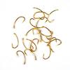 50pcs Gold Color Fly Tying Scud Nymph Hook Caddis Midge Shrimp Fly Tying Fish Hooks Size 10 12 14 16