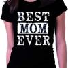 100% Хлопок Женская Футболка Лучшая Мама На Свете Смешная Футболка для Мамы