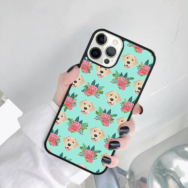 Мультяшный Чехол для Телефона с Золотистым Ретривером Для iPhone 17 Air 15 16 14 11 12 13 Pro MAX Plus Coque
