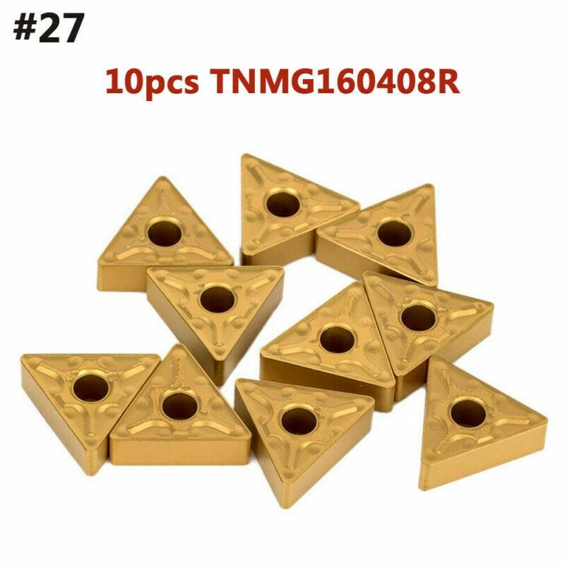 Универсальный набор инструментов для токарного станка с ЧПУ с твердосплавными пластинами, 10 шт.