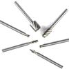 Wood Carving Rotary Files - 6PC High-Speed Steel Grinding Heads for DIY Engraving Trimming Router Bits Electric Tool Kit