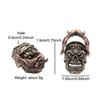 Openable Bucktooth Mask Gabala Skull Brass Knife Beads EDC Outdoor DIY Paracord Woven Lanyard Pendants Bracelets Accessories