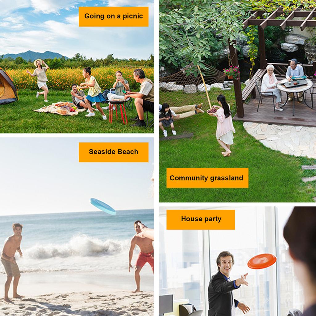 Youth Outdoor Sports Flying Disc LED Light-up Flying Disc Toy Luminous Flying Saucer with 42 LED