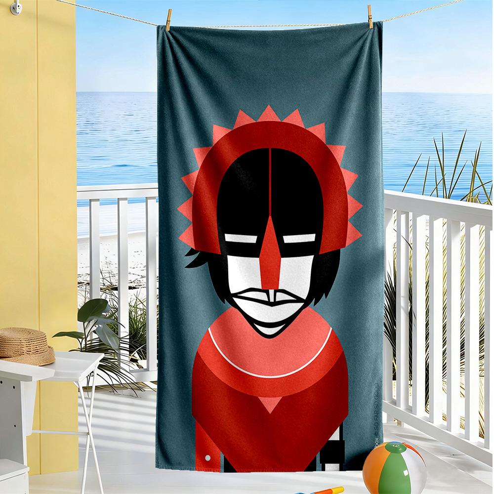 Incredibox Beach Towel Soft Durable Quick-Dry Comfortable Lightweight Perfect for Traveling Yoga Camping and Swimming