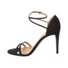 Salvatore Ferragamo Ferragamo Ines Xs Suede Sandal Black
