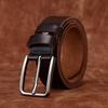 Whole Cowhide Cut Retro Belt Men'S Genuine Leather First Layer Cowhide Pin Buckle Simple Casual Jeans Belt Men'S