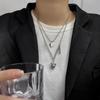 316L Stainless Steel Necklace Sexy Love Heart Multilayer Clavicle Chain Multifunctional Women's Necklace Jewelry Gift