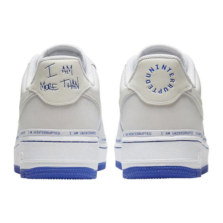 Uninterrupted x Nike Air Force 1 Low QS More Than Унисекс Кроссовки Белый Гоночный-синий CQ0494-100