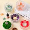 Natural Crystal Raw Stone Bowl Candle Holder for Incense Cleansing and Gemstone Charging Home Decor