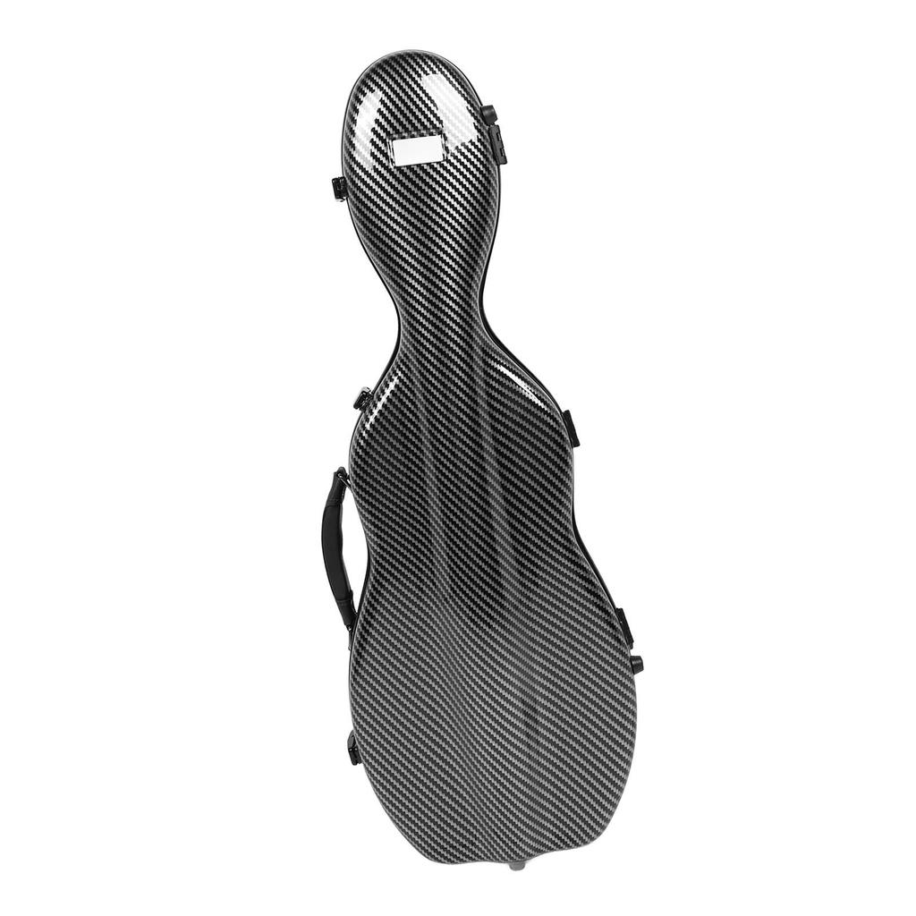 Кейс для скрипки из углеволокна, полноразмерный, чехол для переноски скрипки с 2 плечевыми ремнями и гигрометром для 4/4 3/4 1/2 1/8
