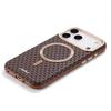 Роскошный деловой кожаный магнитный чехол-книжка для телефона iPhone 17 16 15 14 13 Pro Max 17Pro 17Air с металлическими кнопками для объектива и бампером