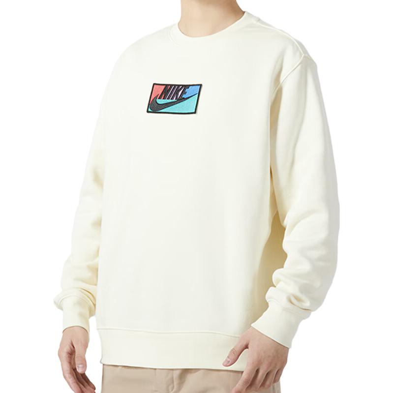Nike Sweatshirts Men's White Crew Neck Moderate Other FB8436-113