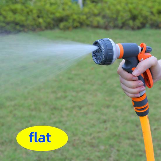 Водяной шланг-распылитель высокого давления, садовый шланг, насадка 8 схем распыления, мощный ручной распылитель для полива растений и газона, мойки автомобилей